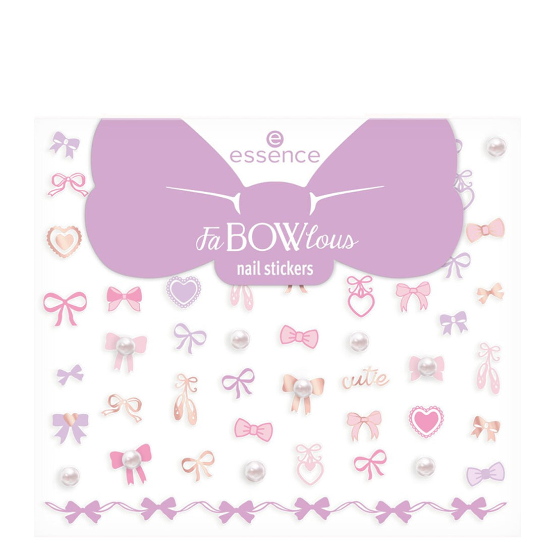 Essence Fabowlous Nail Stickers 01 Ballet Of Bows!