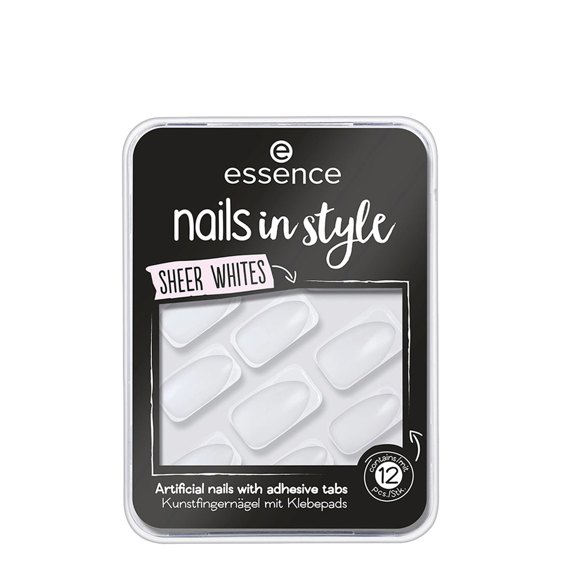 Essence Nails in Style Sheer Whites 11 Blank Canvas