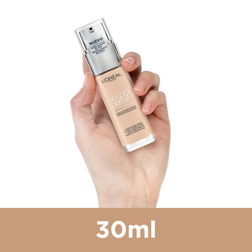 L'oréal Paris Accord Parfait Fondotinta 2D/2W Amande Doré-4