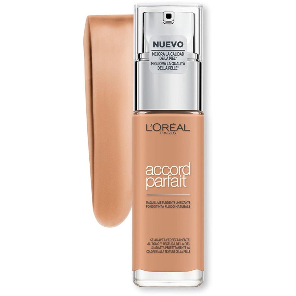 L'oréal Paris Accord Parfait Fondotinta 7R/7C Ambre Rosé-2