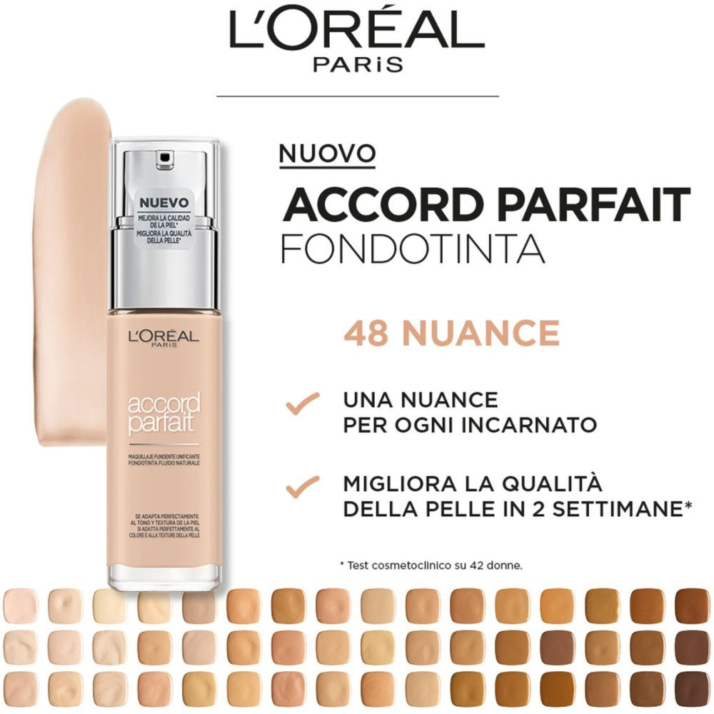L'oréal Paris Accord Parfait Fondotinta 7R/7C Ambre Rosé-3