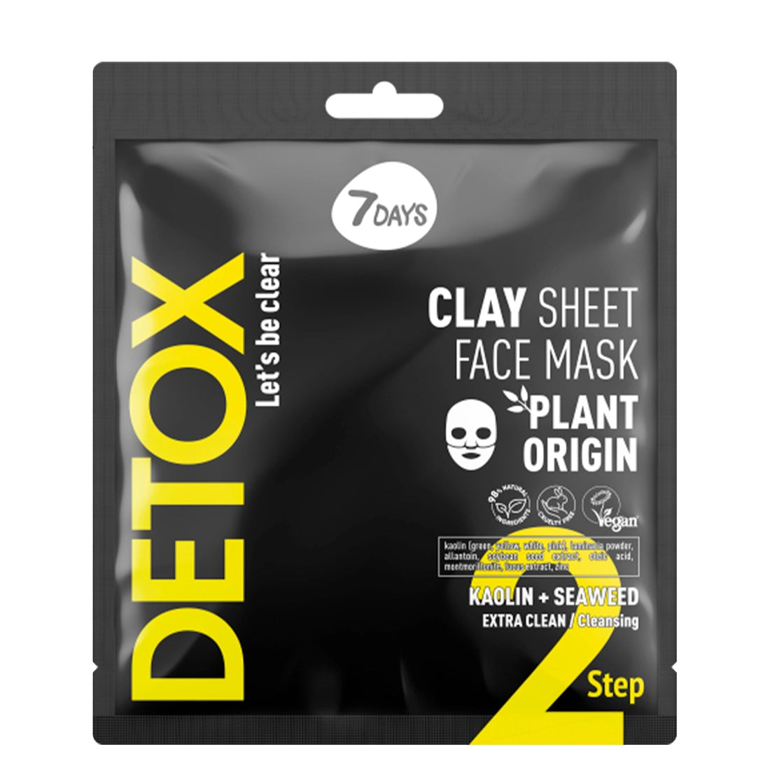 7 Days Detox Acid Sheet Face Mask Aha (5%) + Bha