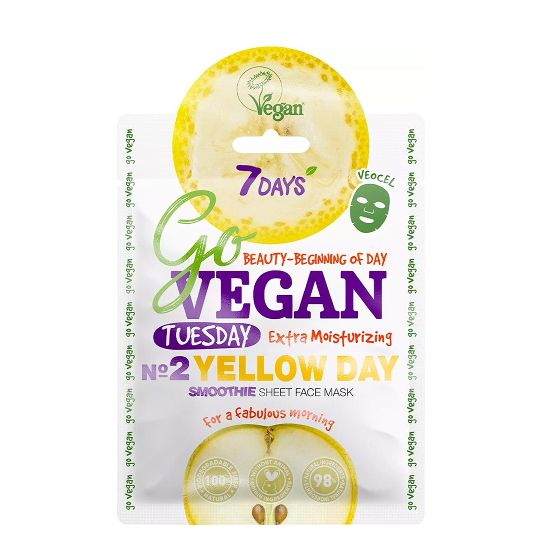 7 Days Govegan Smoothie Sheet Face Mask Tuesday