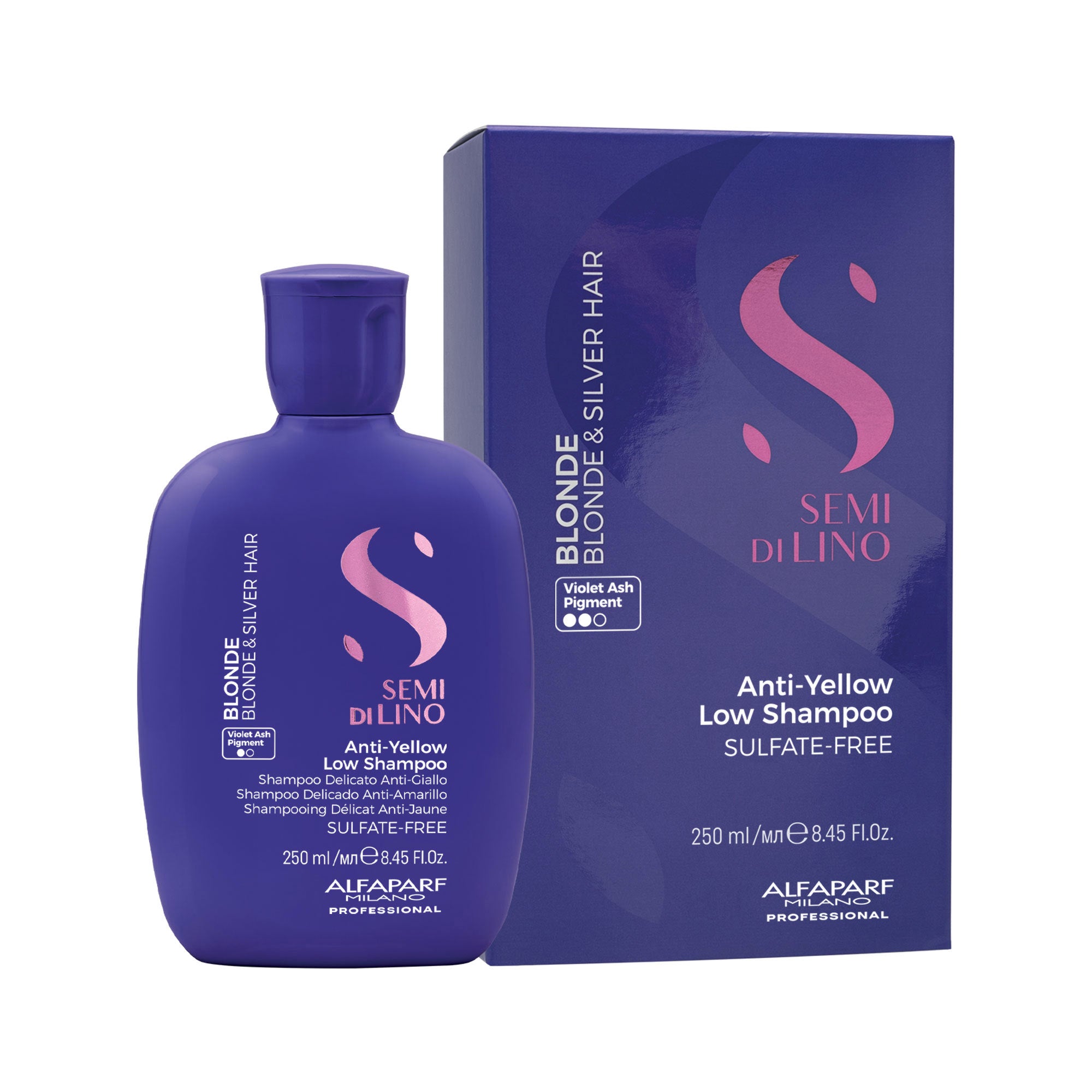 Alfaparf Milano Semi di Lino Blonde Anti-Yellow Low Shampoo-2
