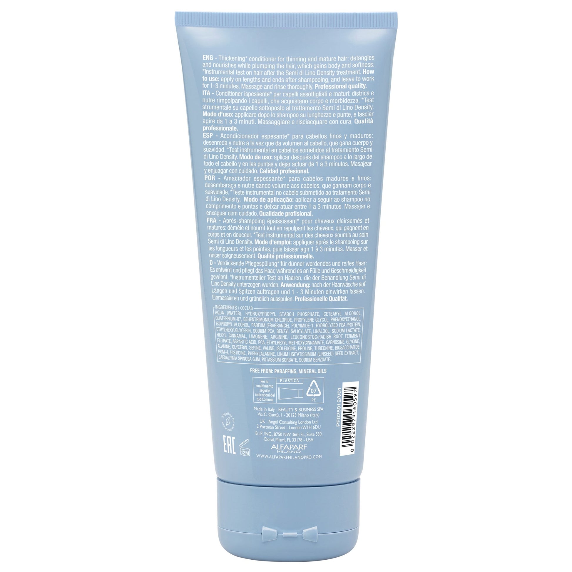 Alfaparf Milano Semi di Lino Density Thickening Conditioner-2