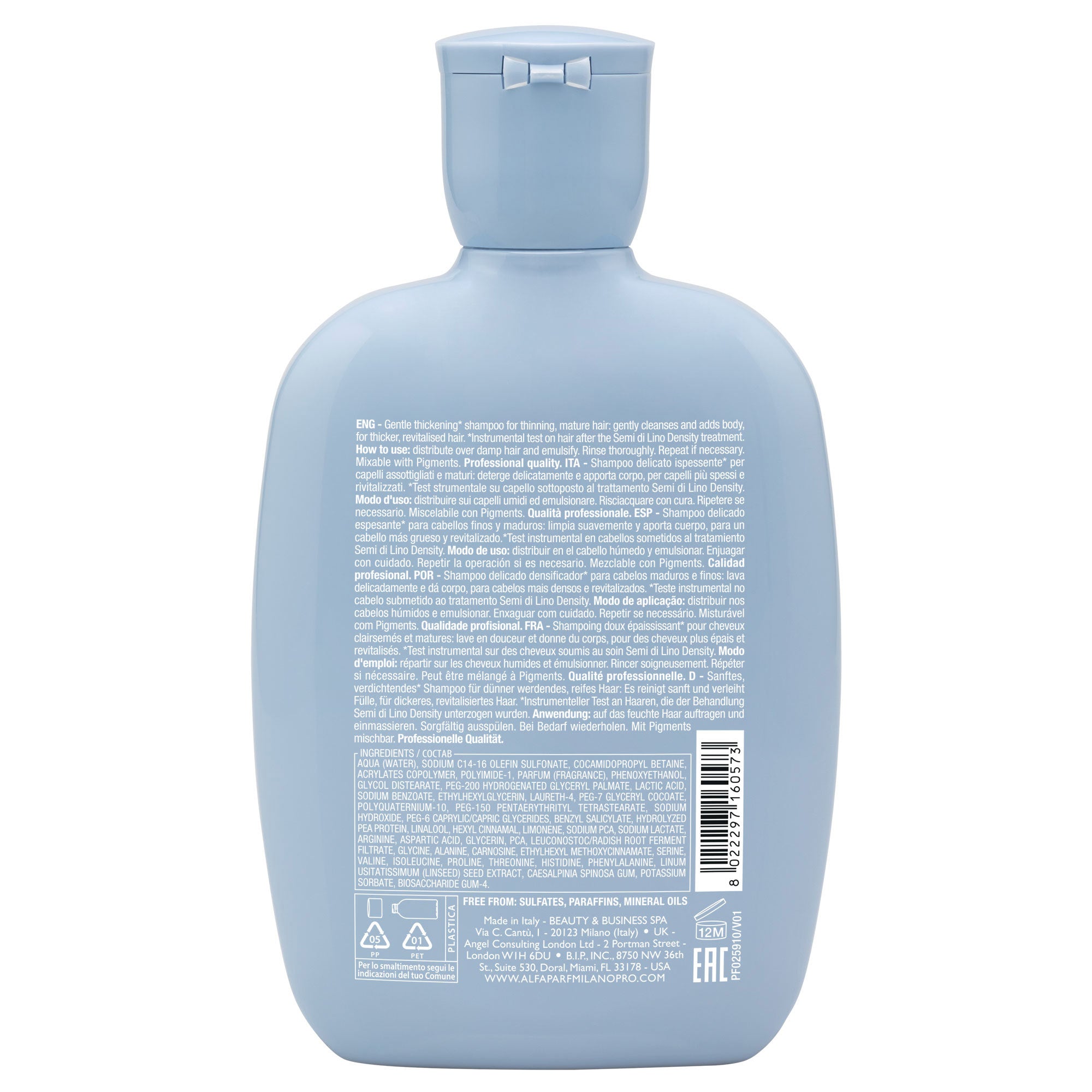 Alfaparf Milano Semi di Lino Density Thickening Low Shampoo-2