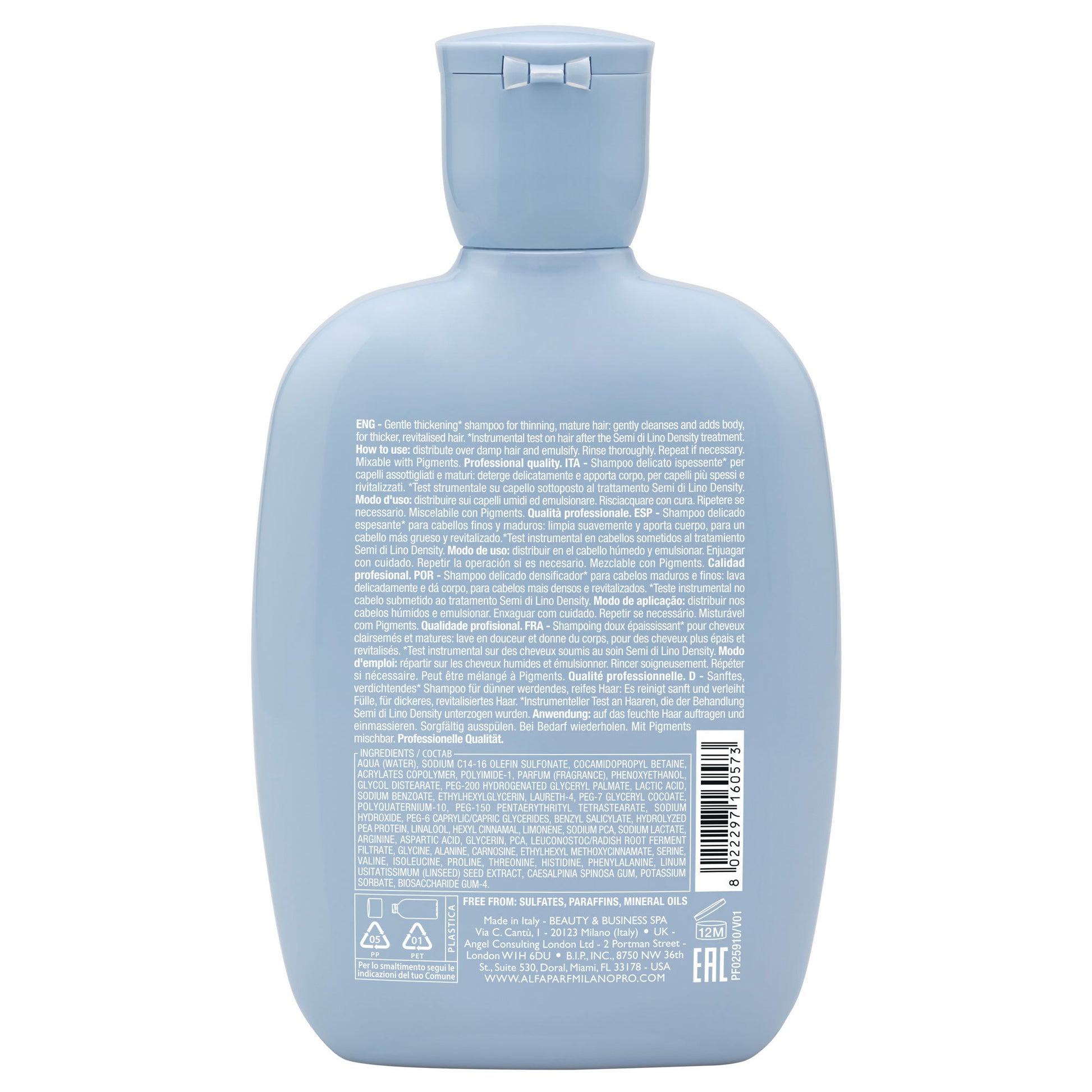 Alfaparf Milano Semi di Lino Density Thickening Low Shampoo-2