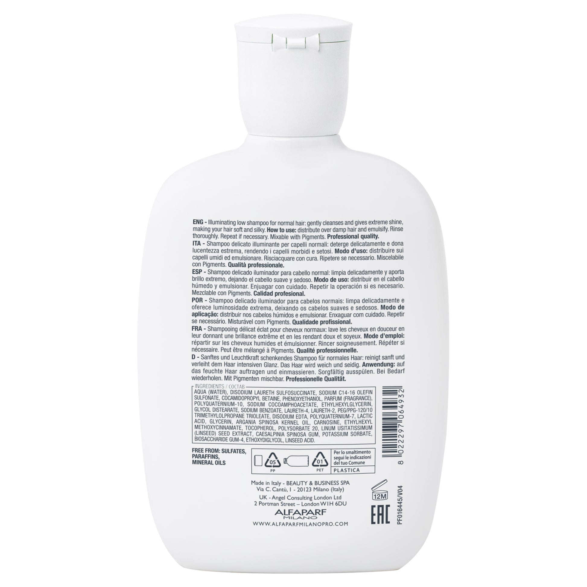 Alfaparf Milano Semi di Lino Diamond Illuminating Low Shampoo-2