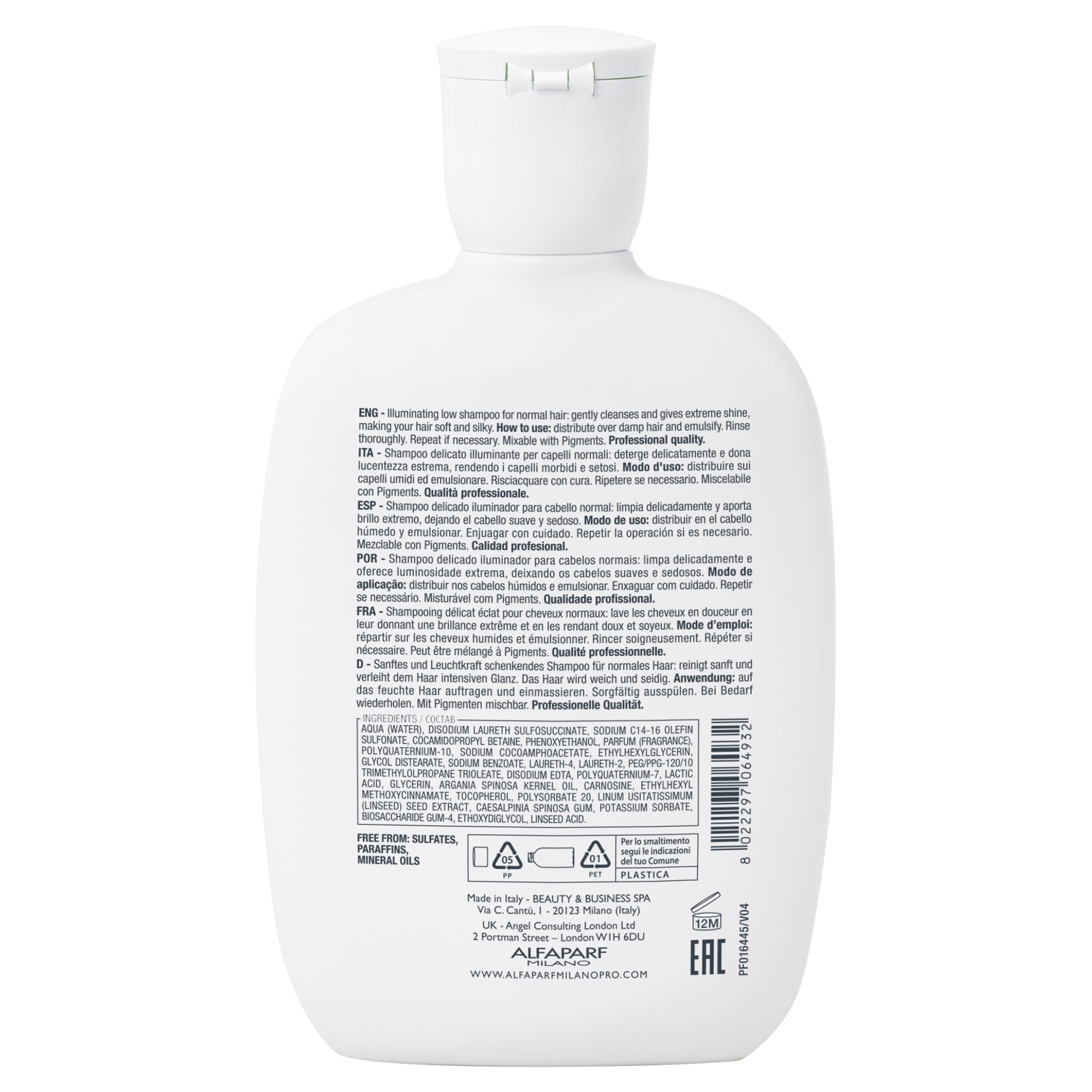 Alfaparf Milano Semi di Lino Diamond Illuminating Low Shampoo-2