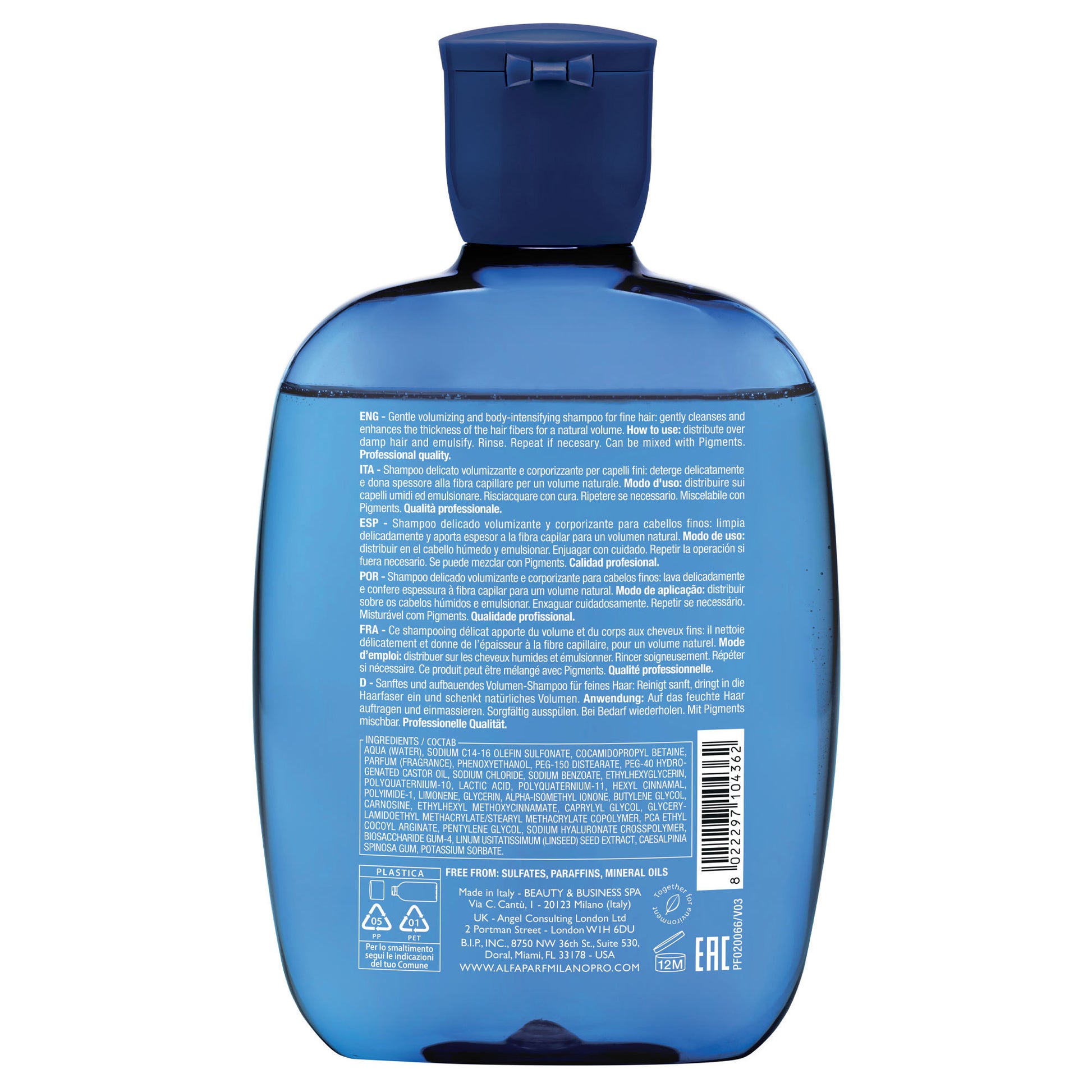 Alfaparf Milano Semi di Lino Volume Volumizing Low Shampoo-2