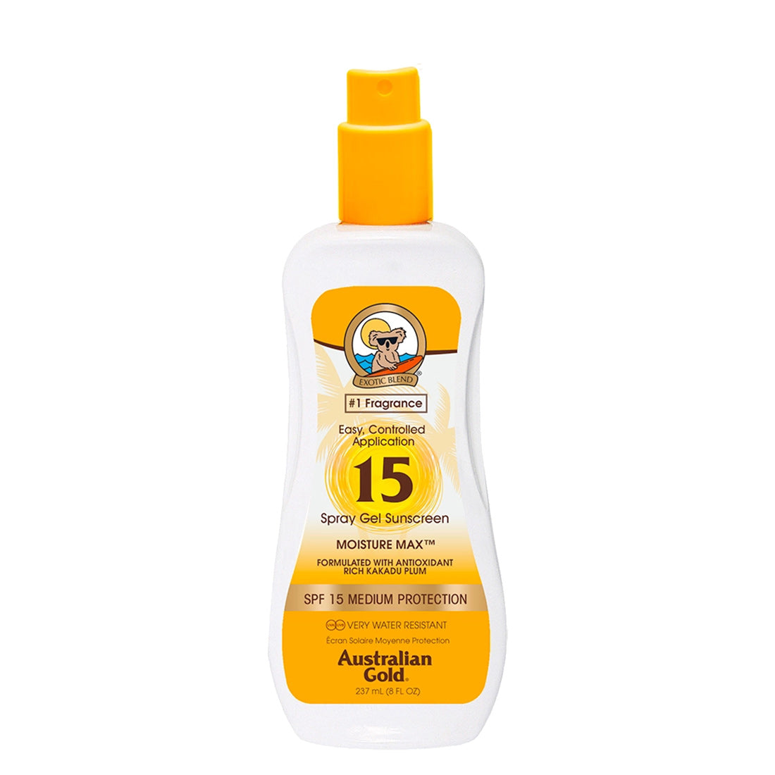 Australian Gold Spray Gel Sunscreen Moisture Max