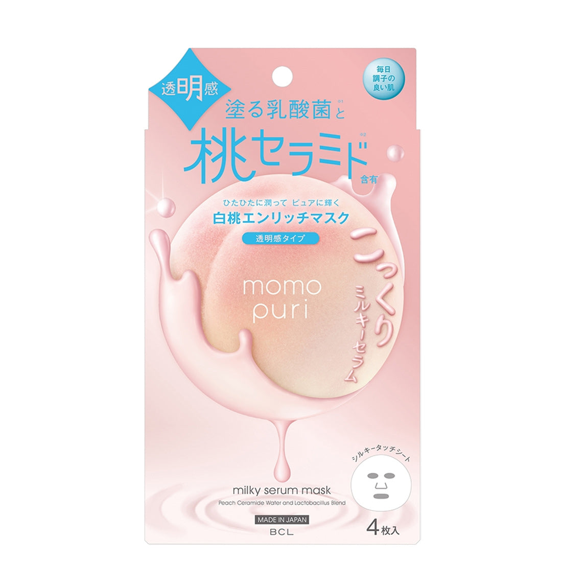 Bcl Momopuri Milky Serum Mask