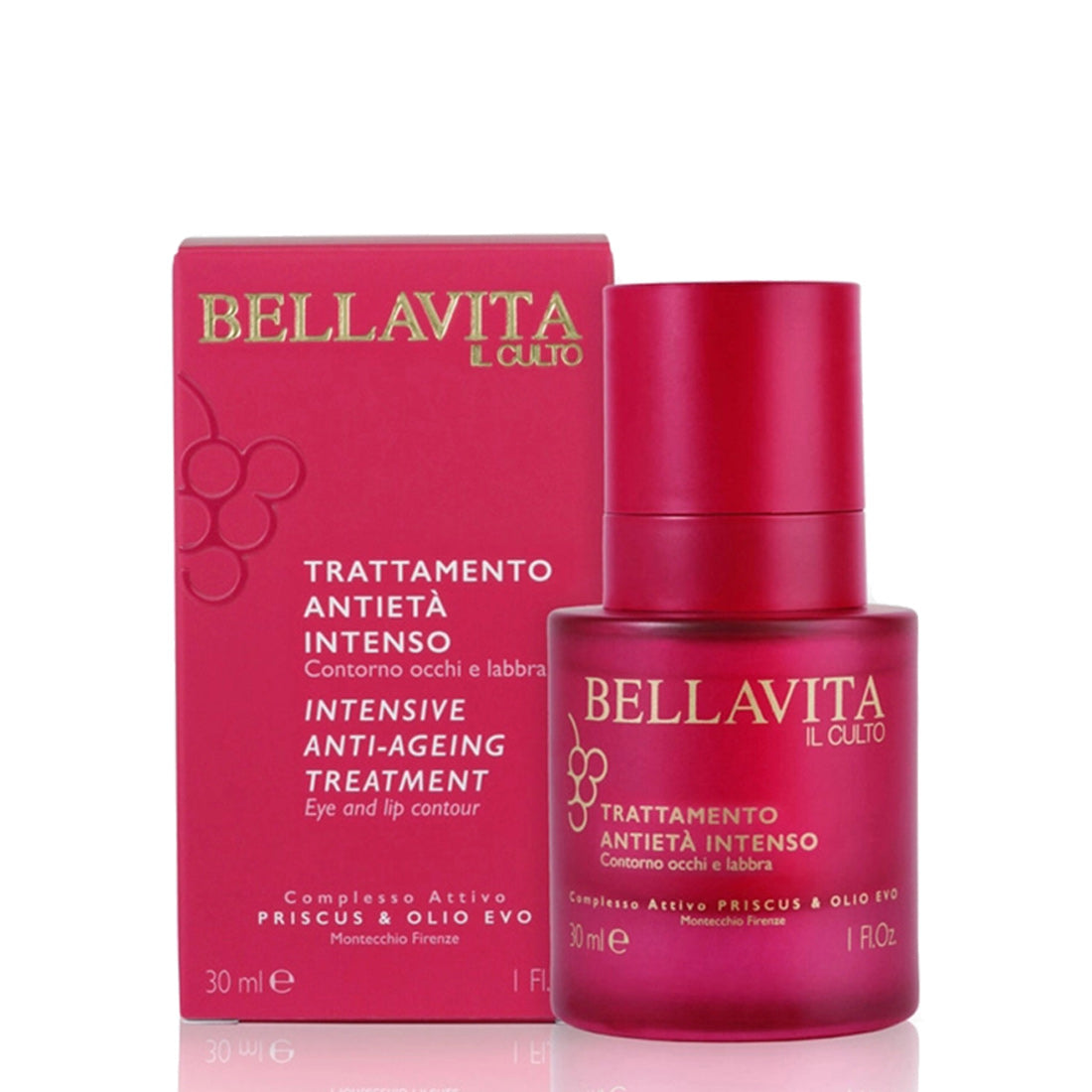 Bellavita Priscus & Olio Evo Trattamento Contorno Occhi e Labbra Antietà Intenso