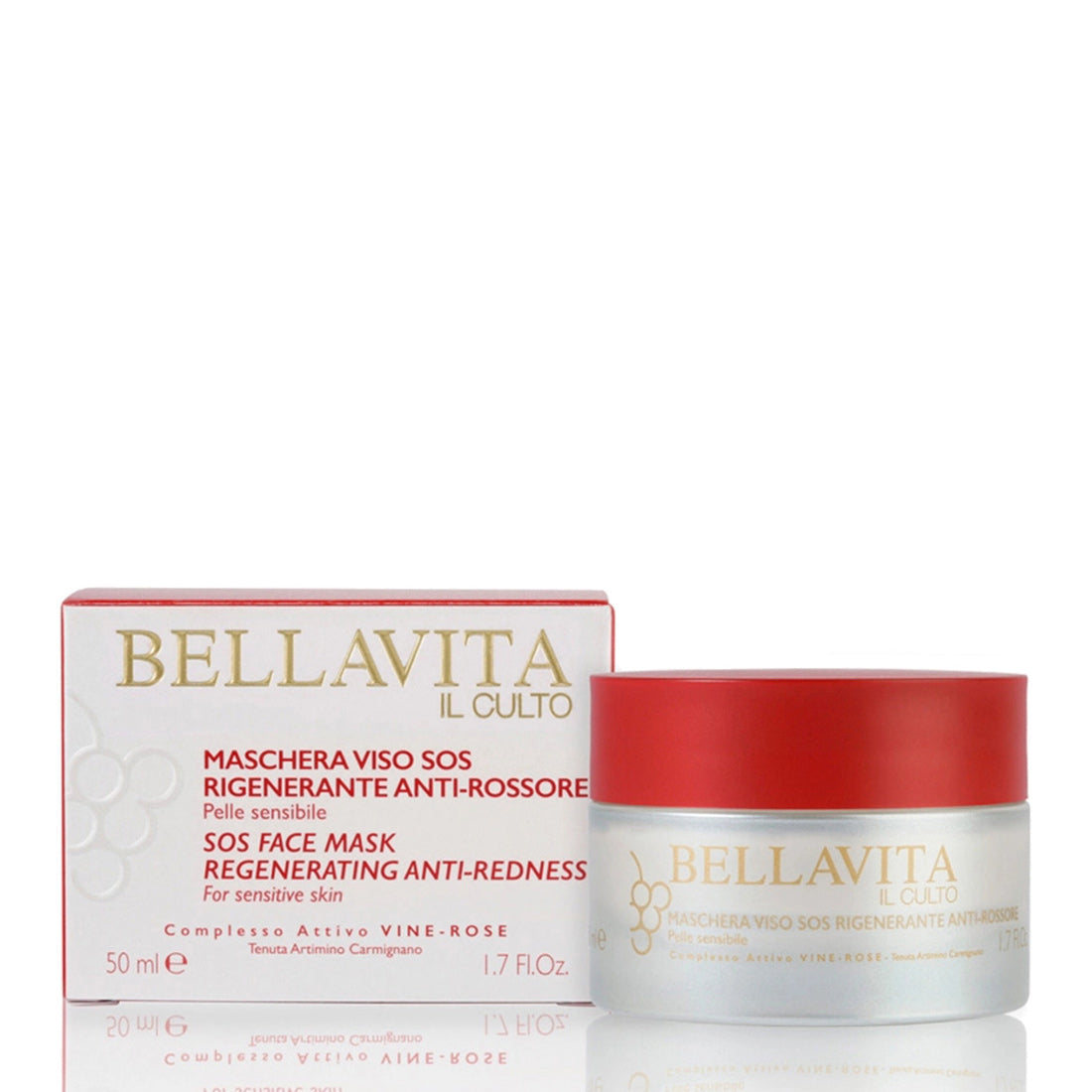 Bellavita Vine-Rose Maschera Sos Rigenerante Anti-Rossore