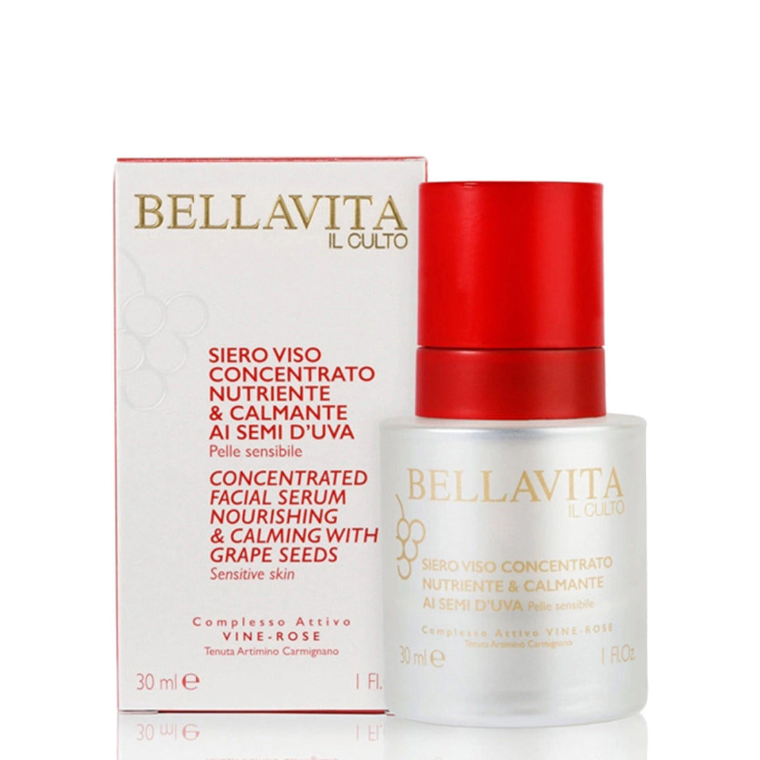Bellavita Vine-Rose Siero Concentrato Nutriente & Calmante Ai Semi D'Uva