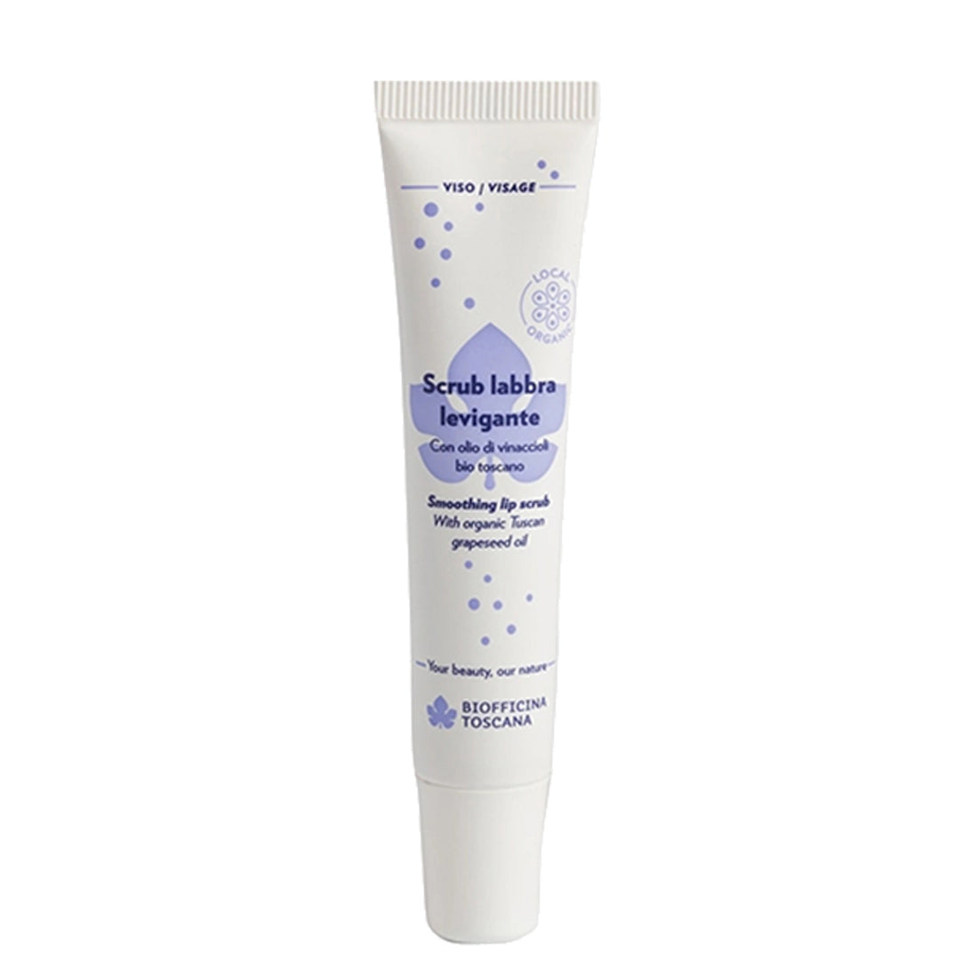 Biofficina Toscana Scrub labbra levigante Con olio di vinaccioli bio toscano
