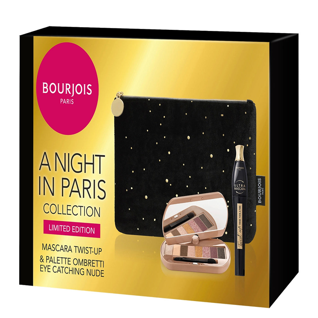 Bourjois A Night in Paris Mascara + Palette Occhi + Trousse