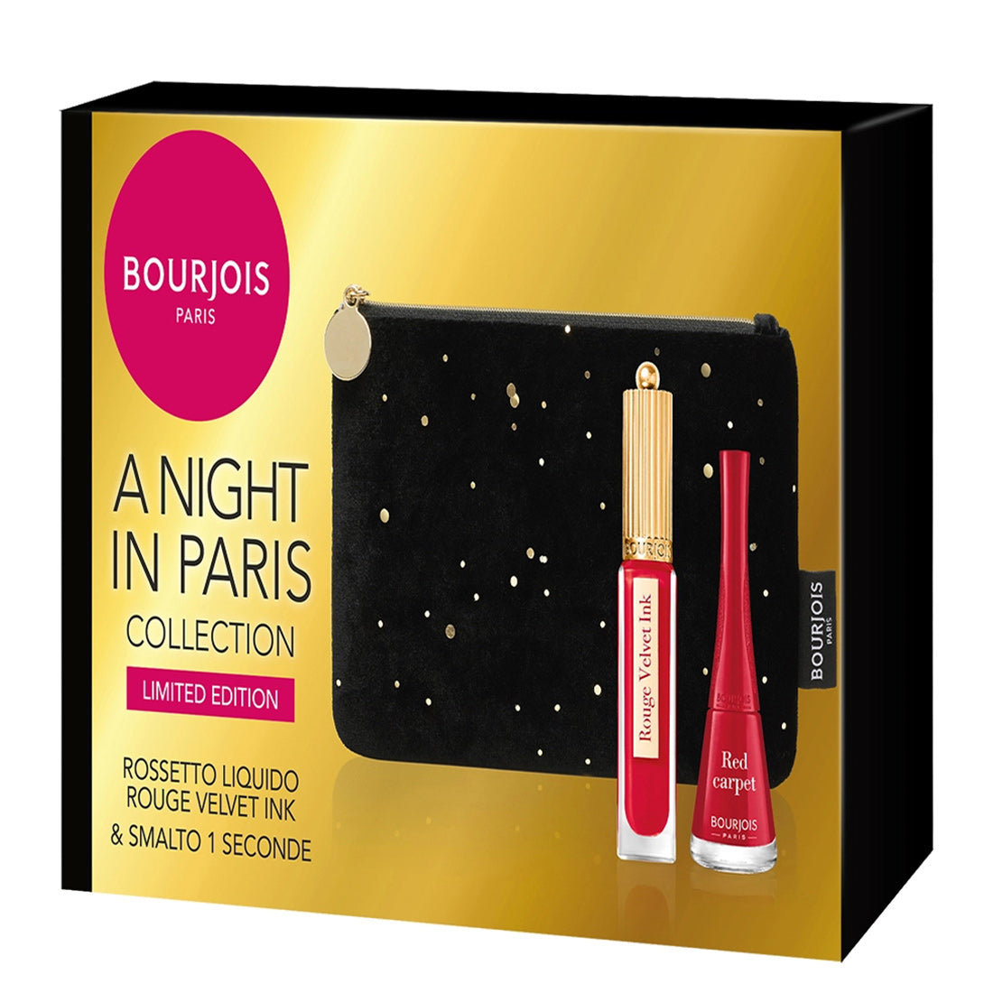 Bourjois A Night in Paris Rossetto + Smalto + Trousse