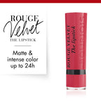 Bourjois Rouge Velvet The Lipstick 04 Hip Hip Pink-4