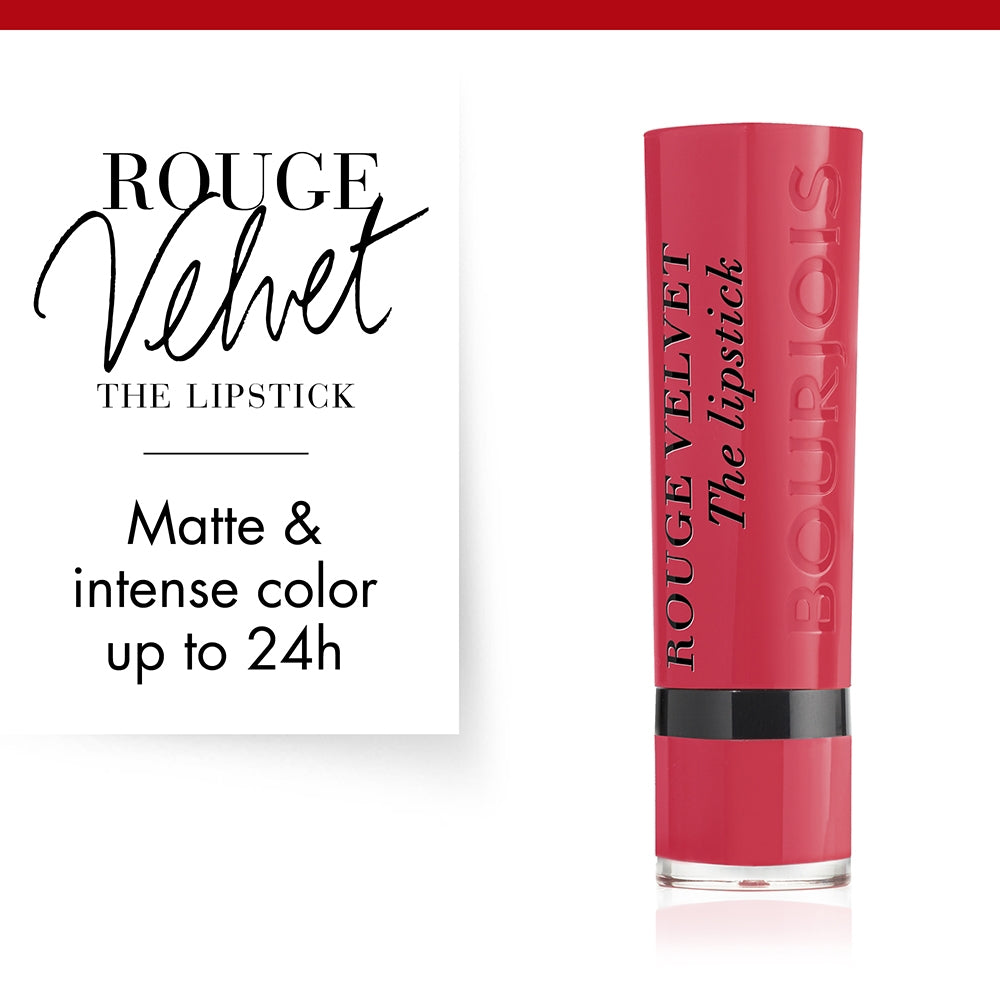 Bourjois Rouge Velvet The Lipstick 04 Hip Hip Pink-4