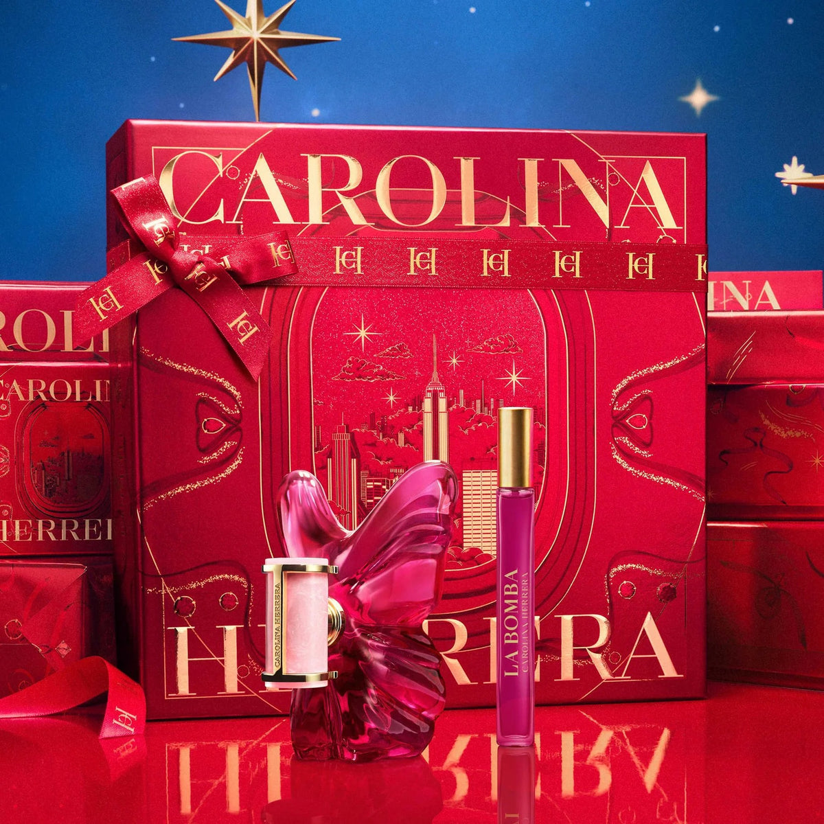 CAROLINA HERRERA La Bomba Eau De Parfum + Mega Spritzer Set -3