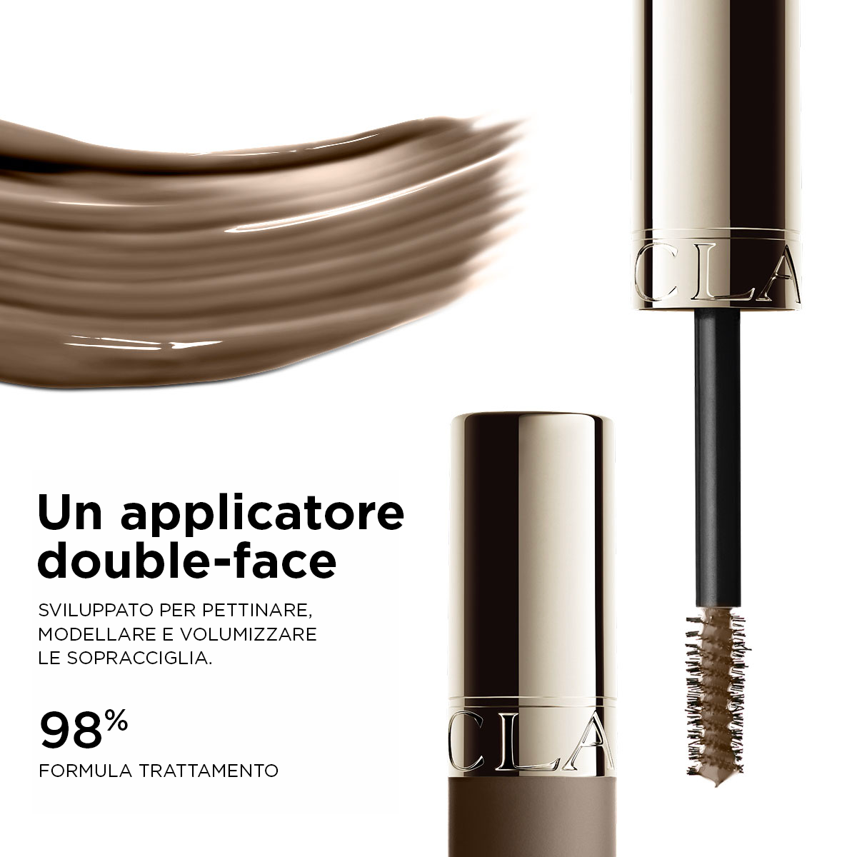 CLARINS Wonder Sculpt Brow Gel Cool Brown-4