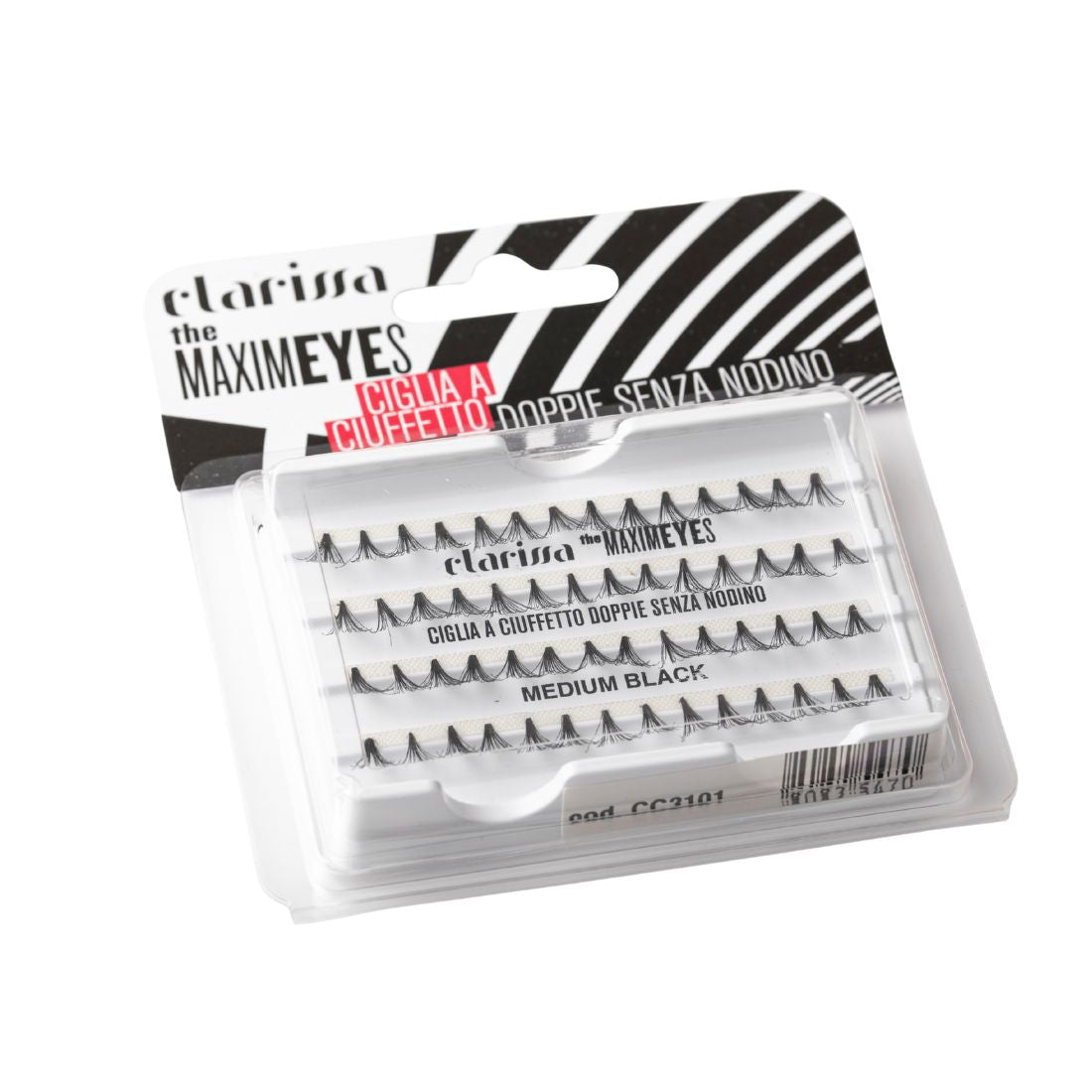 CLARISSA Ciglia A Ciuffetto Doppie Senza Nodino Medium -2