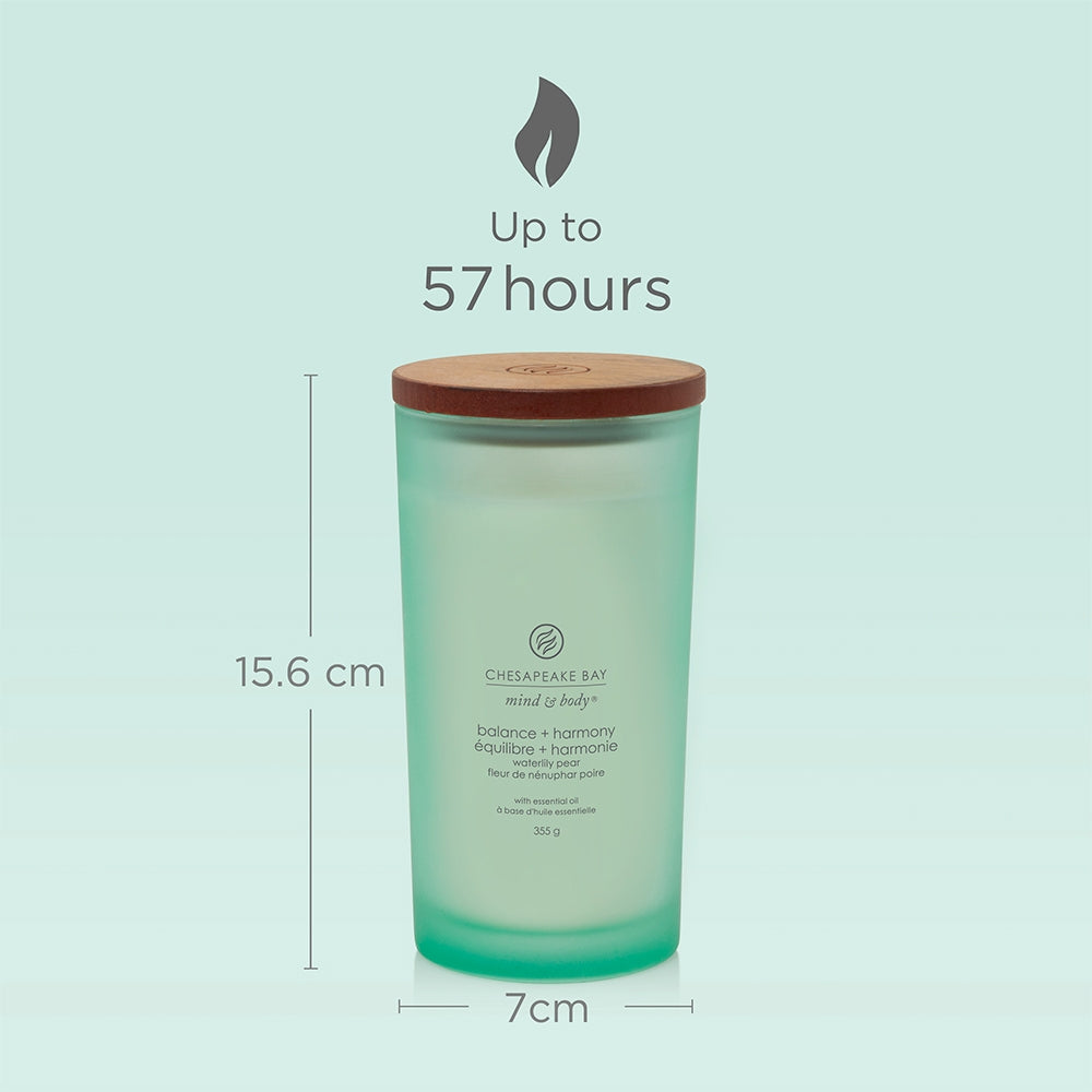 Chesapeake Bay Candle Balance & Harmony (Waterlily Pear)-3