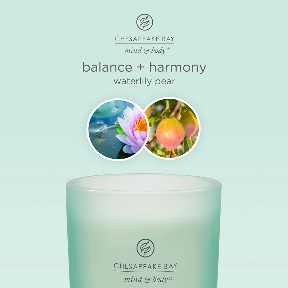 Chesapeake Bay Candle Balance & Harmony (Waterlily Pear)-4