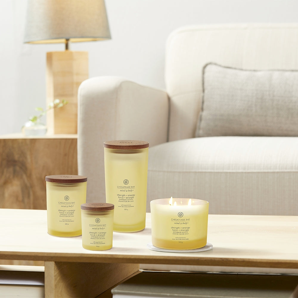 Chesapeake Bay Candle Strength & Energy (Pineapple Coconut)-3