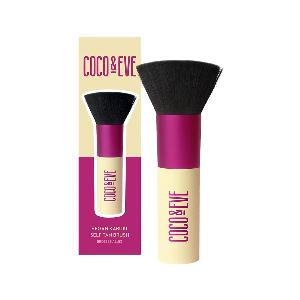 Coco&Eve Sunny Honey Deluxe Vegan Kabuki Brush-2