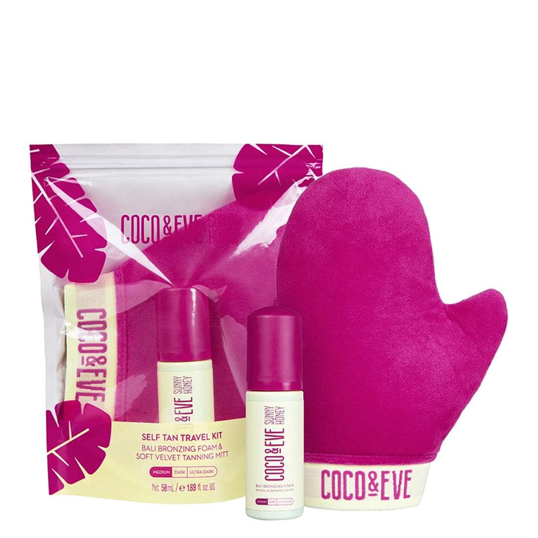 Coco&Eve Sunny Honey Self Tan Travel Kit Medium