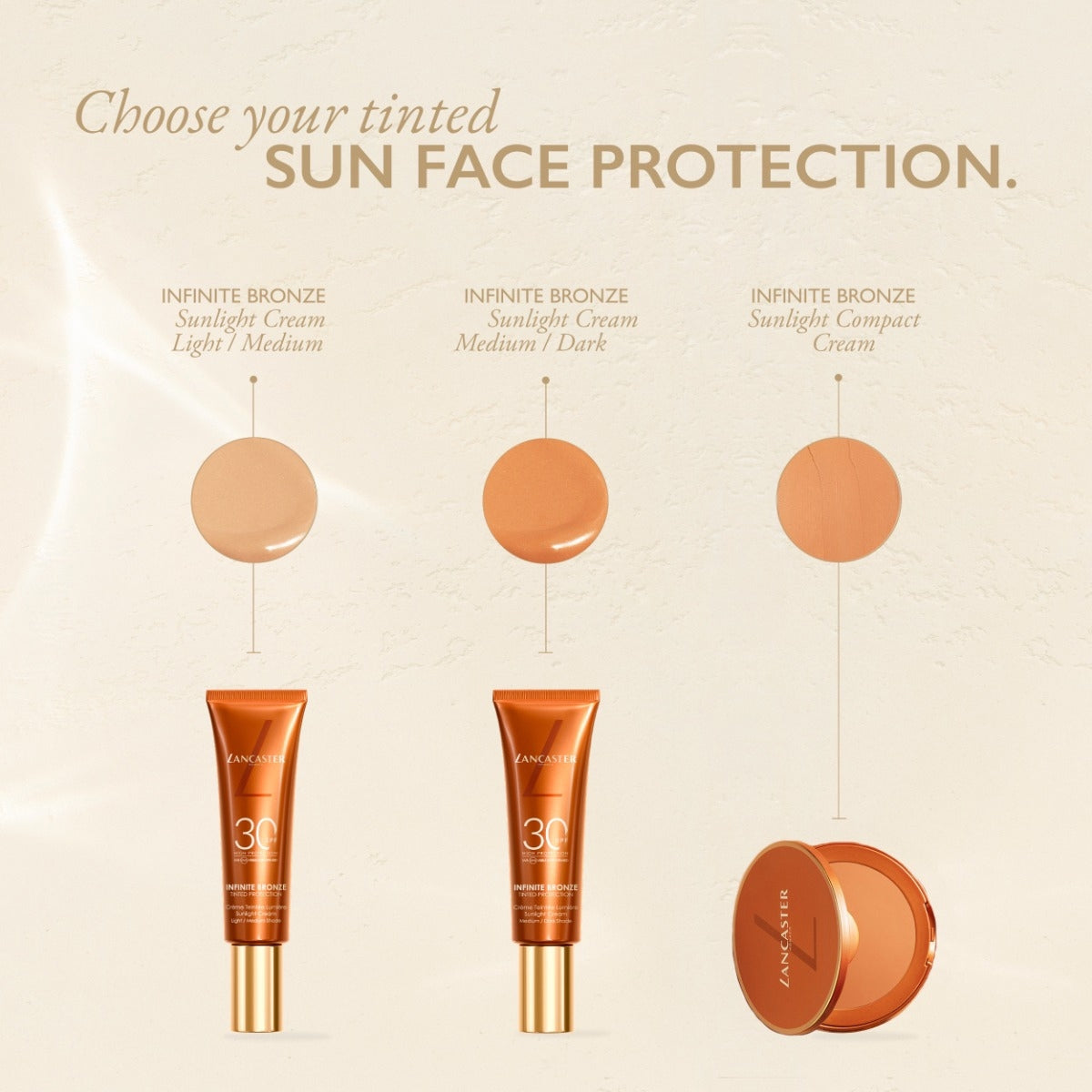 Lancaster Infinite Bronze Tinted Protection Crème Teintée Lumière Medium / Dark-7