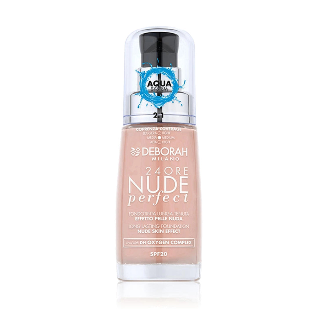 Deborah 24Ore Nude Perfect Fondotinta SPF20 2.1 Vanilla