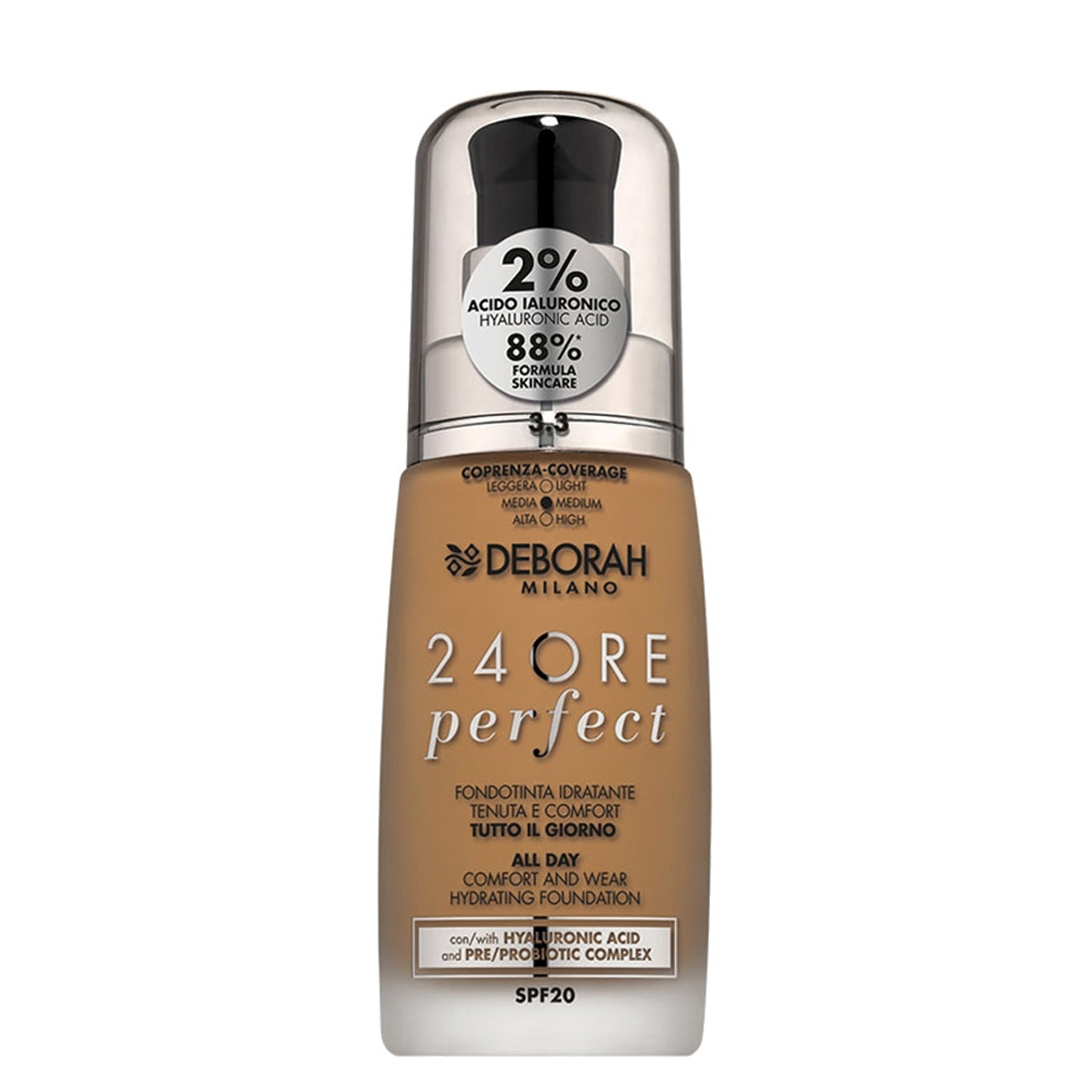 Deborah 24Ore Perfect Fondotinta SPF20 3.3 Gold