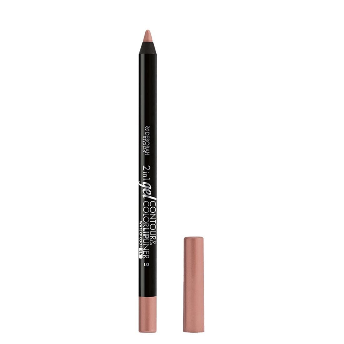 Deborah 2in1 Gel Contour&Color Lipliner Wateproof 01 Nude Rose