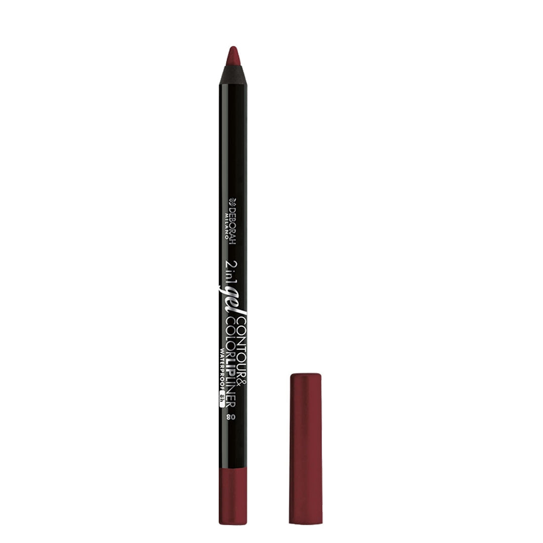 Deborah 2in1 Gel Contour&Color Lipliner Wateproof 08 Deep Cherry
