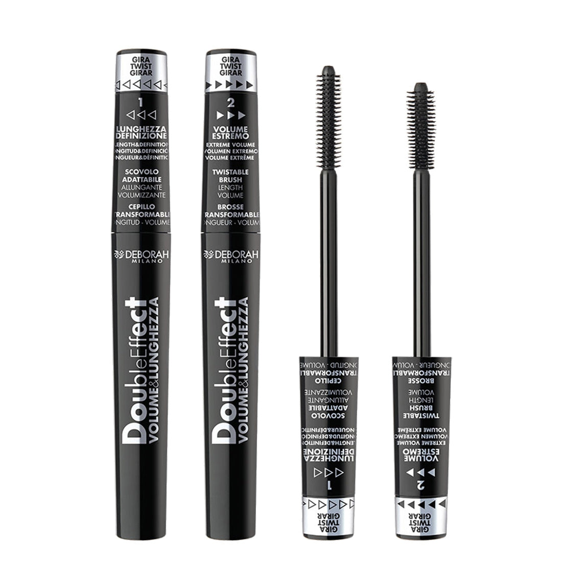 Deborah Double Effect Volume e Lunghezza Nero