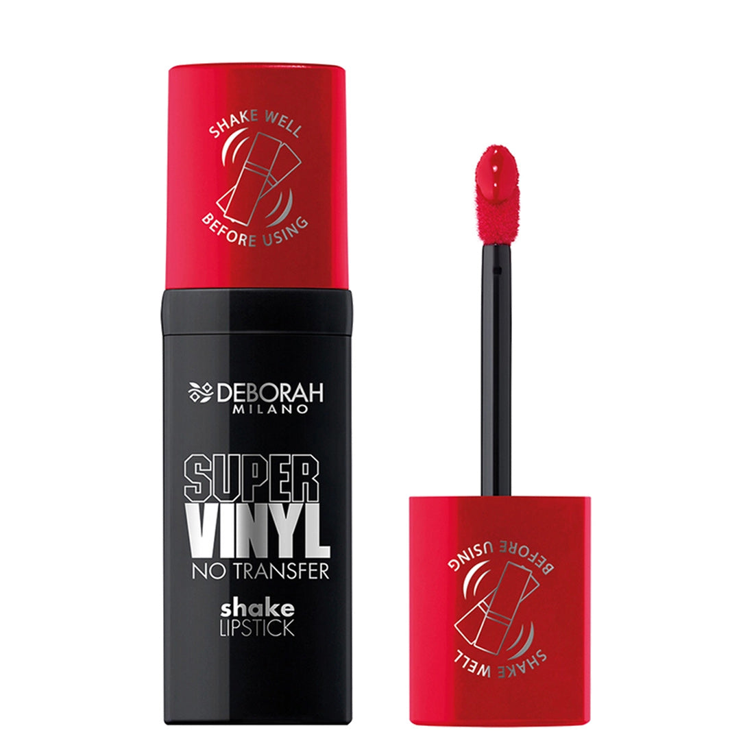 Deborah Super Vinyl No Transfer Shake Lipstick 04 Signature Red