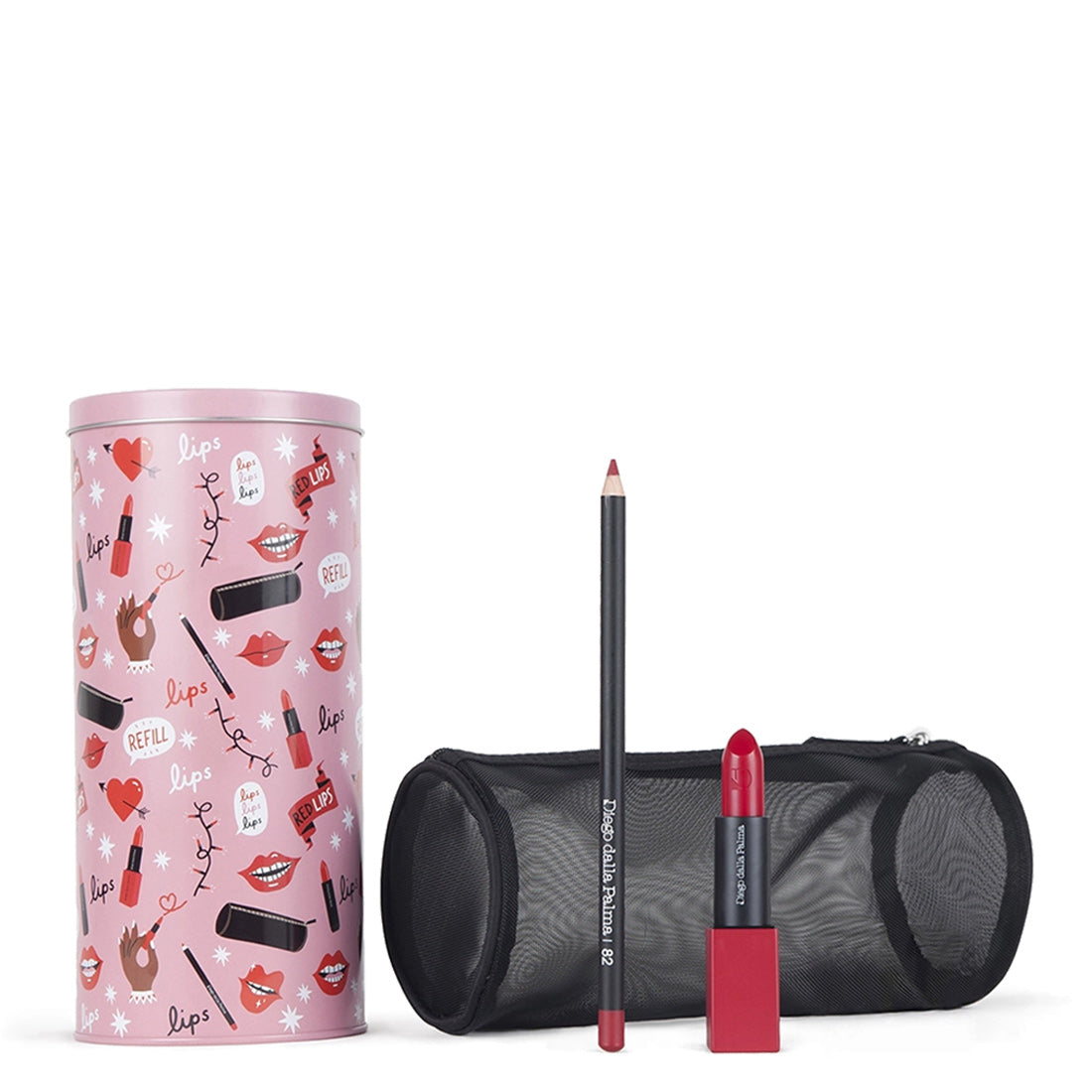 Diego Dalla Palma Milano Lips Kit Rossetto + Custodia + Matita + Pochette