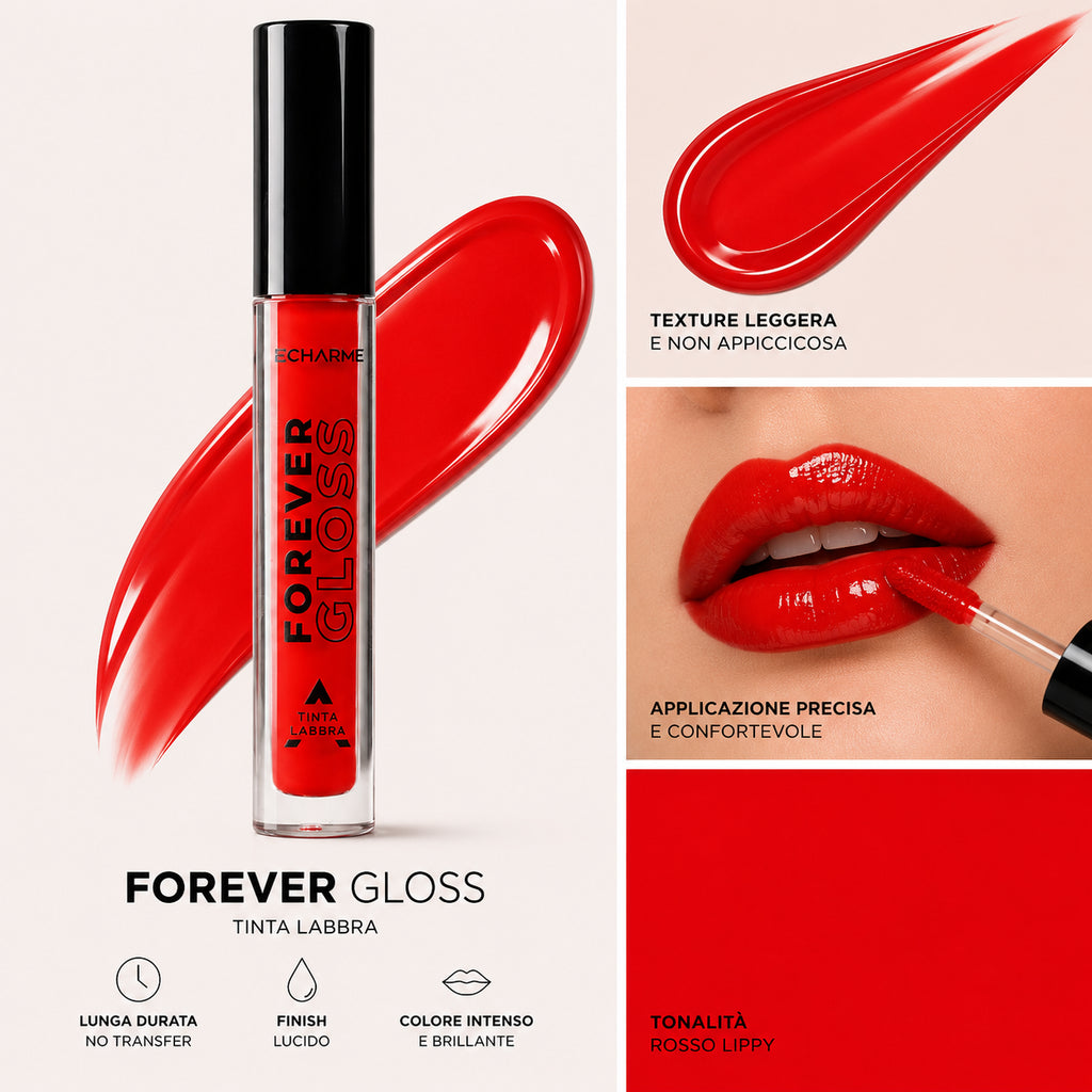 ECHARME Forever Gloss Rosso Lippy-2