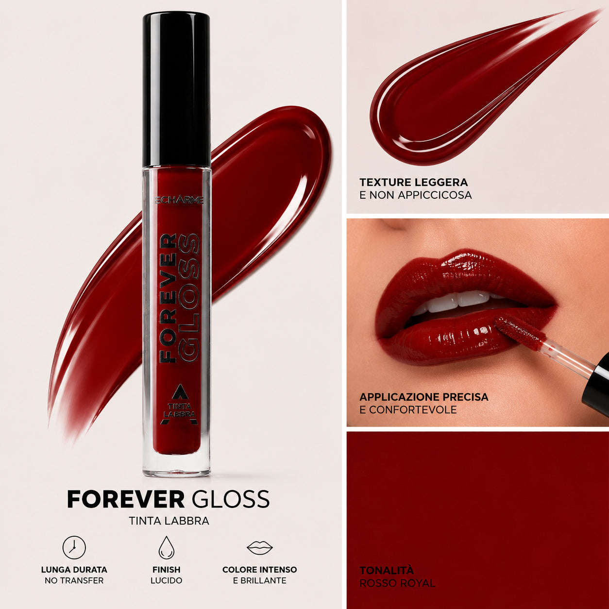 ECHARME Forever Gloss Rosso Royal-2
