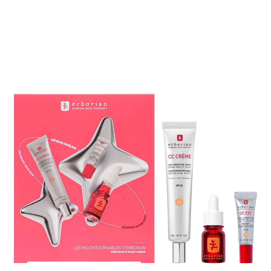 ERBORIAN Cc Crème + Skin Therapy Set Doré