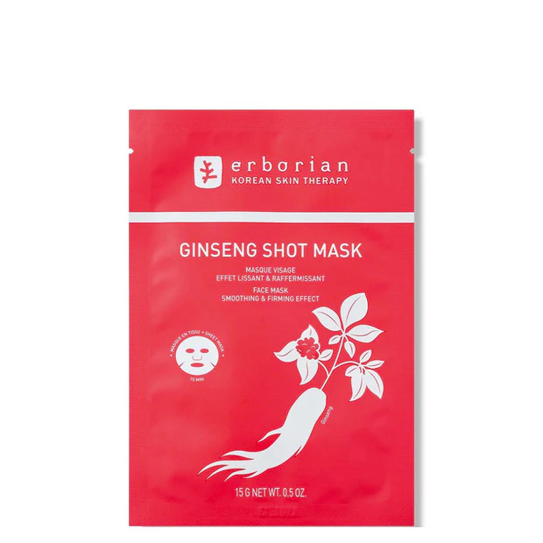 ERBORIAN Ginseng Shot Mask 