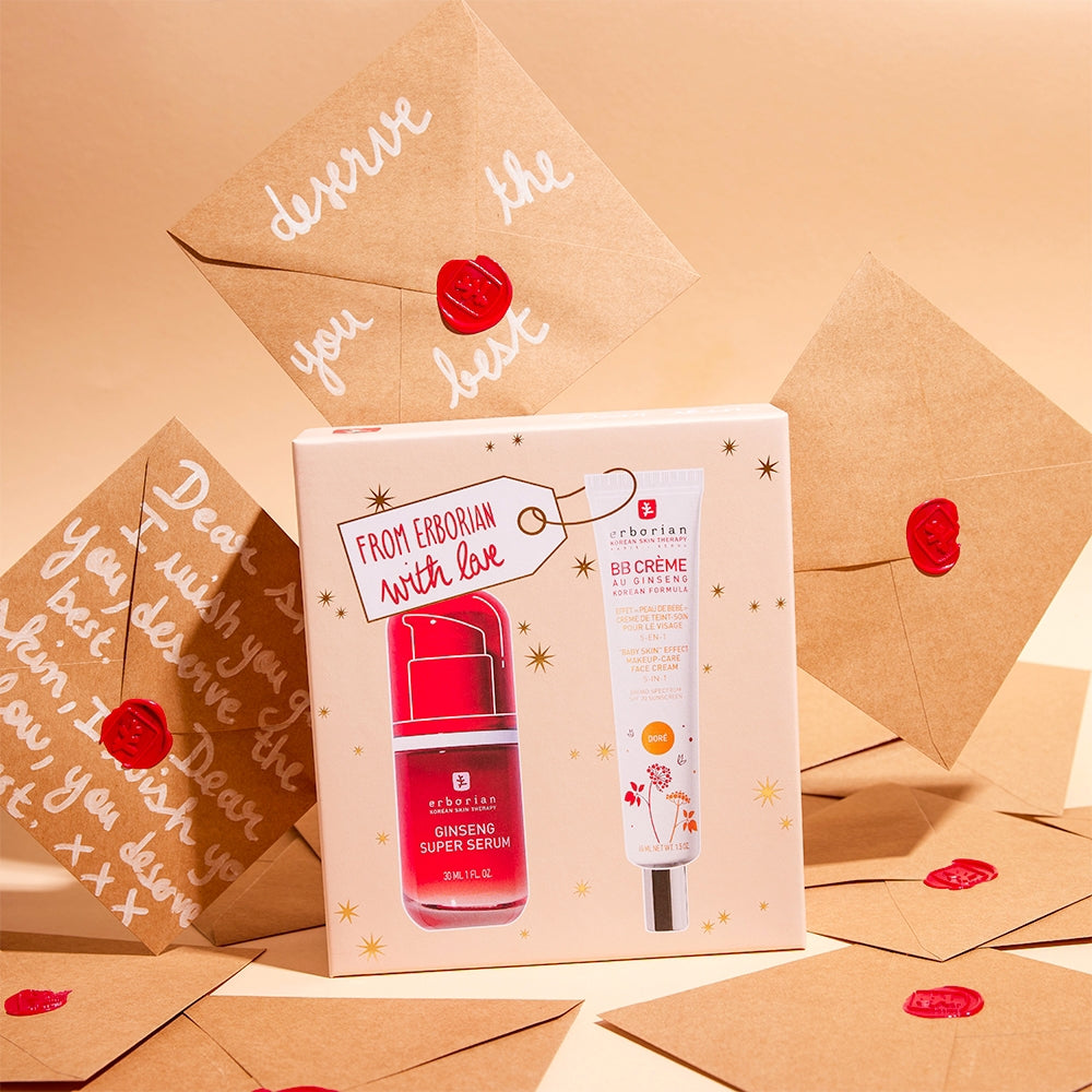 Erborian From Erborian With Love Kit BB Crème Doré 45ml + Ginseng Super Serum 30ml-3