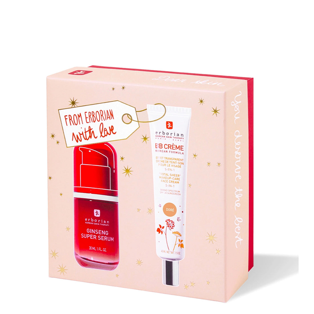 Erborian From Erborian With Love Kit BB Crème Doré 45ml + Ginseng Super Serum 30ml