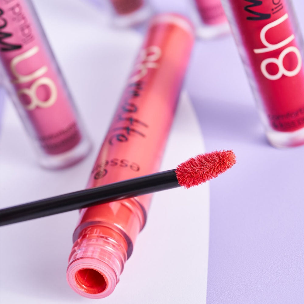 Essence 8h Matte Liquid Lipstic 09 Fiery Red-2