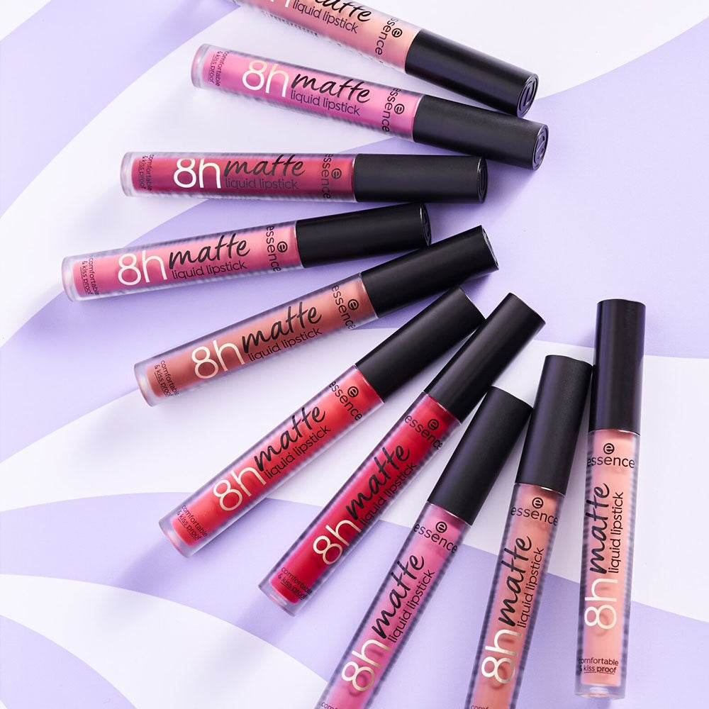 Essence 8h Matte Liquid Lipstic 09 Fiery Red-3