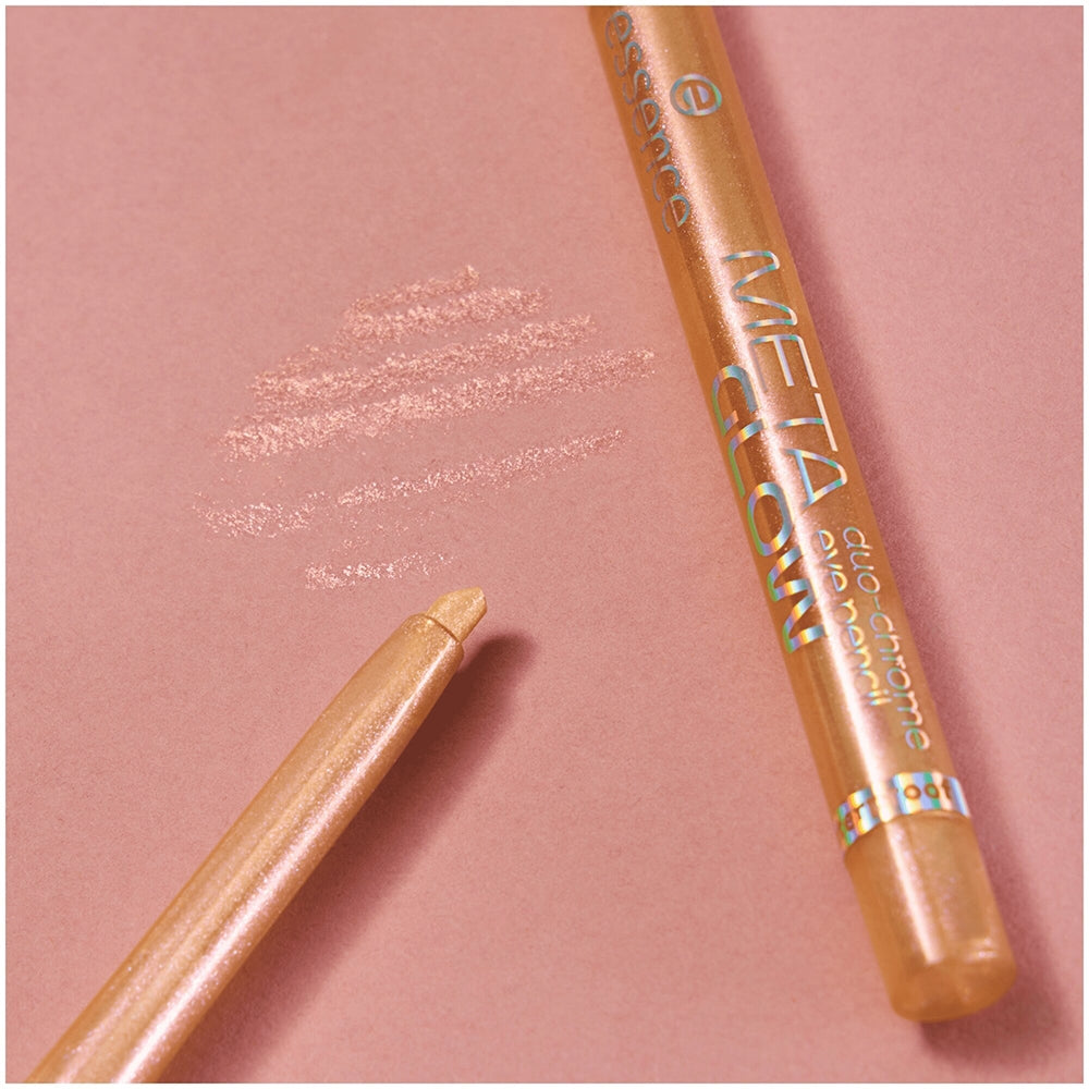 Essence Meta Glow Duo Chrome Eye Pencil Waterproof 01 Chromatic Love-6