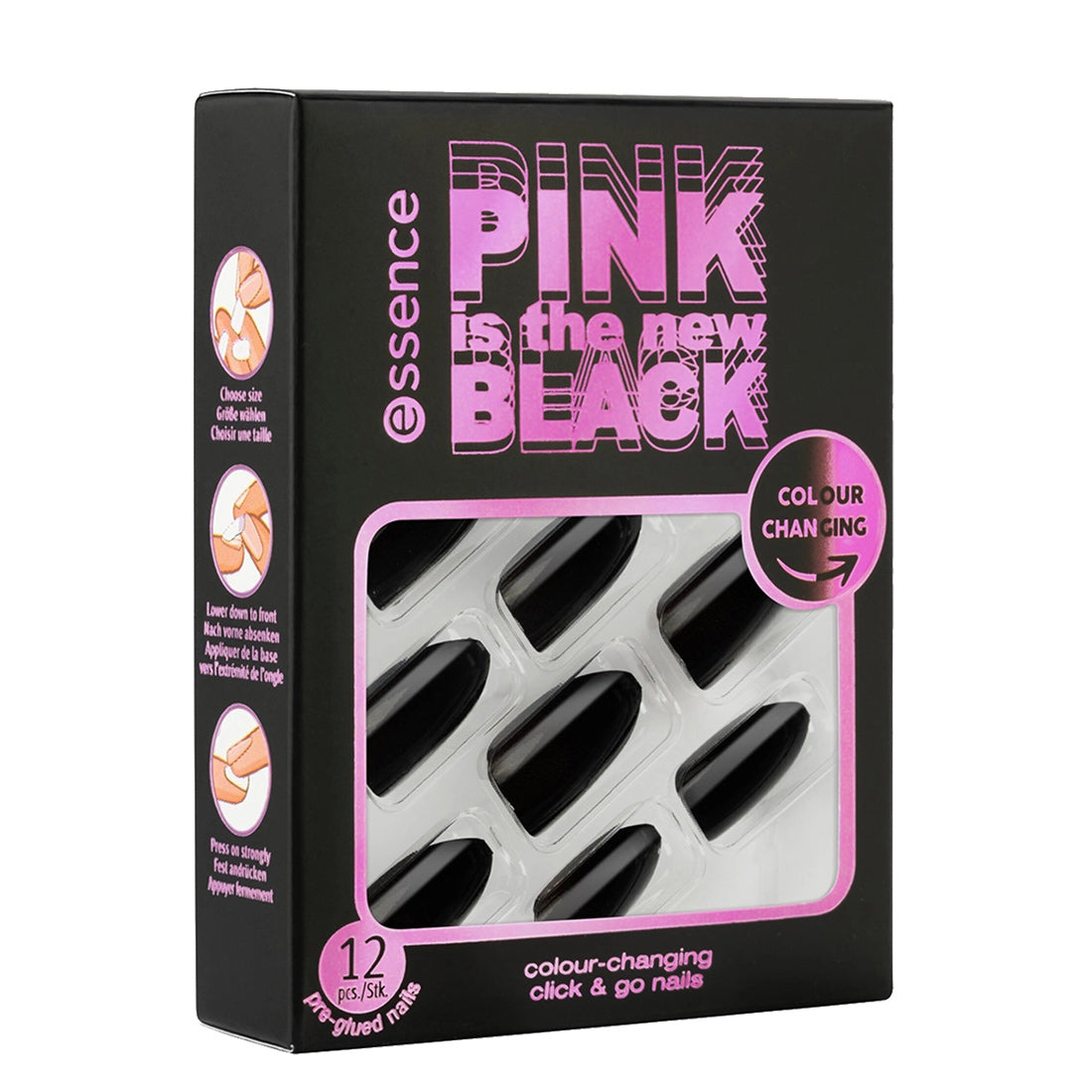 Essence Pink Is The New Black Click & Go Nails 01 Show Your Pink Side